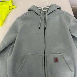 Ladies Carhartt hoodie. Grey blue color. Good condition